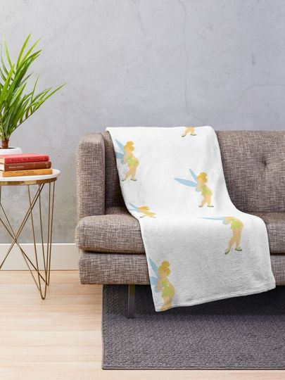 Minimalist Tinker Bell Throw Blanket