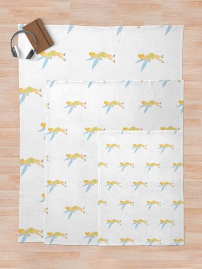 Minimalist Tinker Bell Throw Blanket