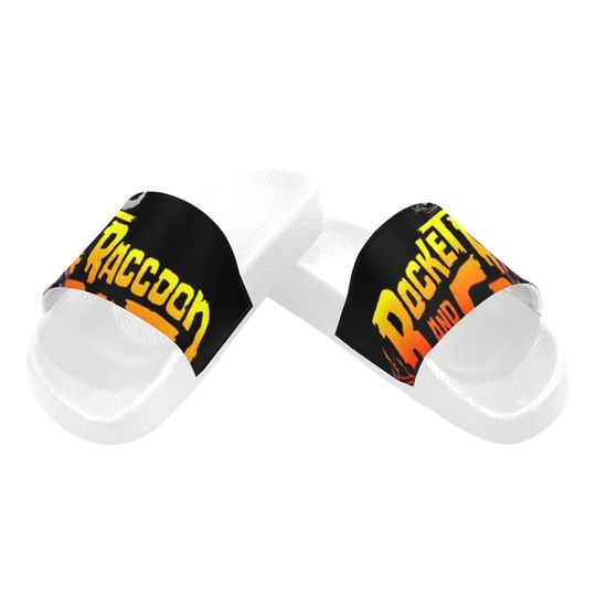 Rocket Racoon Slide Sandals Unisex For Boyfriend or Girlfriend Gift, Birthday Gift, and Others