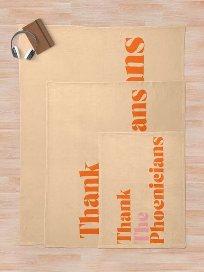 Thank the Phoenicians Throw Blanket