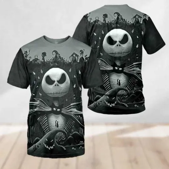 Jack Skellington Nightmare Before Christmas Character Tshirt 3D