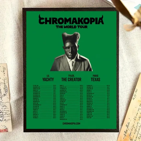 Tyler (The Creator) Announced His 2025 Chromakopia World Tour Poster