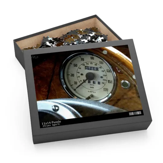 Triumph Spitfire Speedometer Design Jigsaw Puzzle