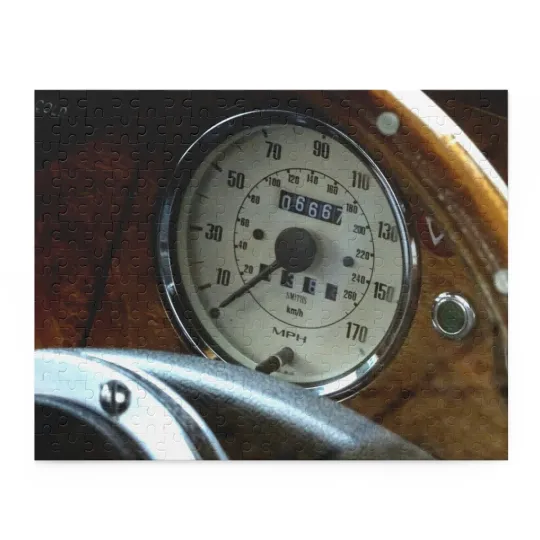 Triumph Spitfire Speedometer Design Jigsaw Puzzle
