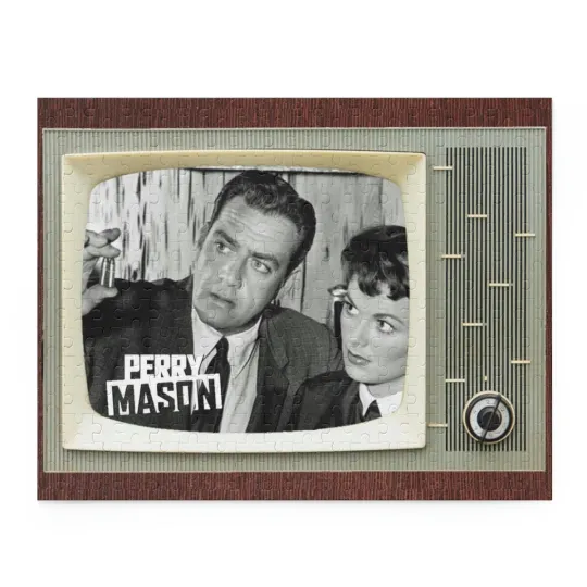 Perry Mason Retro TV Show Jigsaw Puzzle