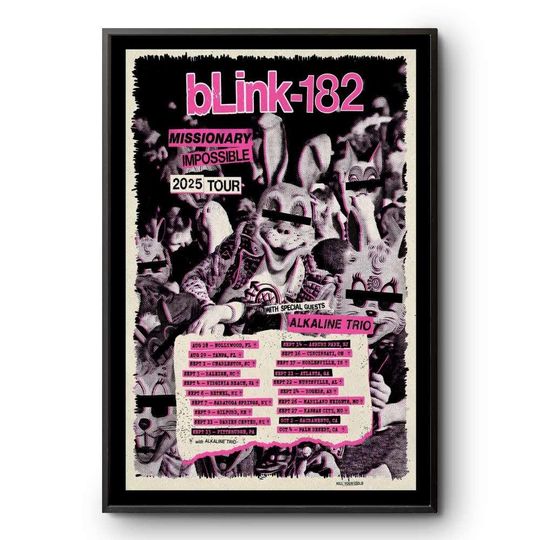 B182 Missionary Impossible Tour 2025 Poster