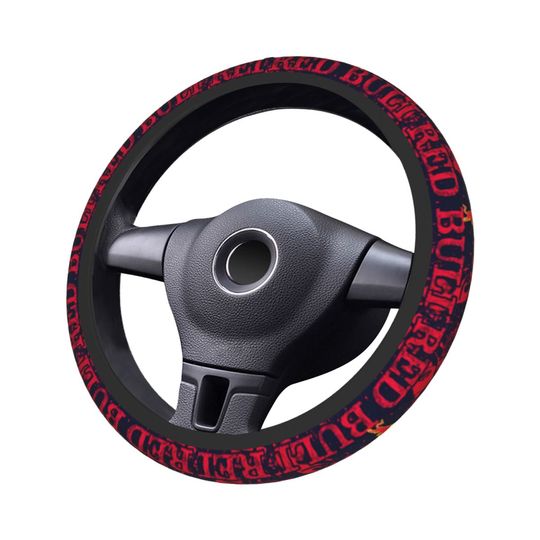 Red Bulls Car Steering Wheel Cover