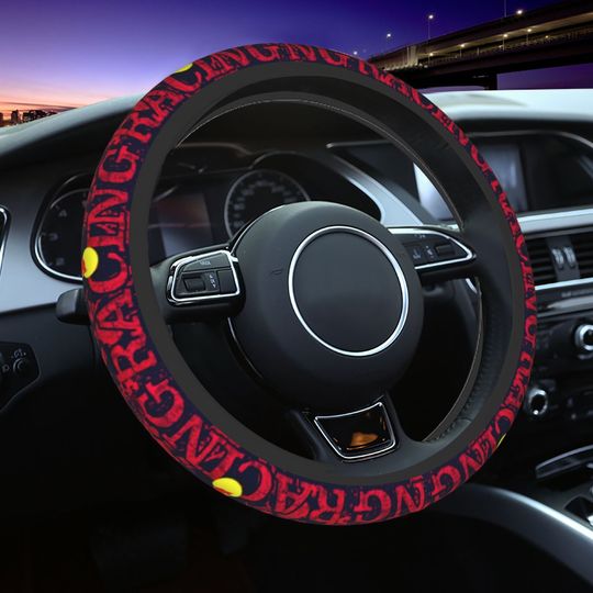 Red Bulls Car Steering Wheel Cover