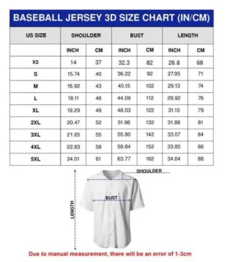 Ghost Band Tour 2025 3D Baseball Jersey - Full Size - Great Gift for Music