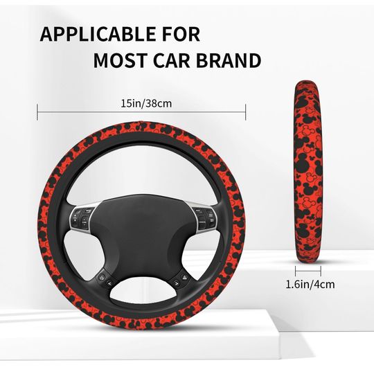 Disney Mickey Mouse Minnie Car Steering Wheel Cover