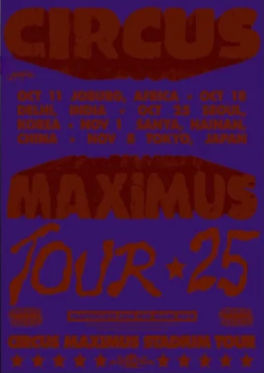 Travis Utopia Circus Maximus 2025 Stadium Tour Poster