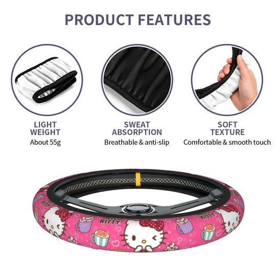 Hello Kitty Car Steering Wheel Cover