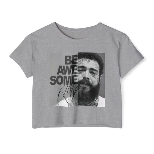 Post Malone be awesome crop top