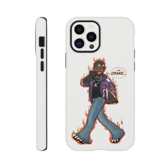 Kendrick Lamar 'Say Drake' Comic Print iPhone Case
