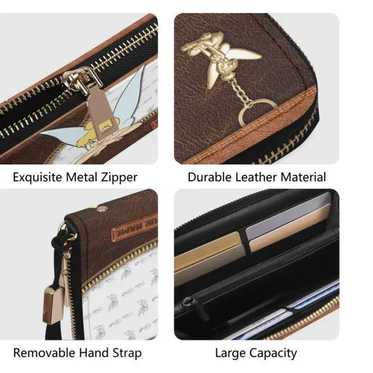 Tinkerbell Cartoon Women Leather Handbag