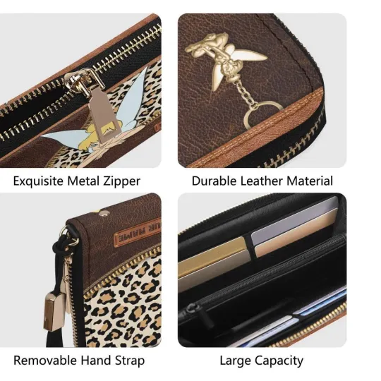 Tinkerbell Cartoon Women Leather Handbag