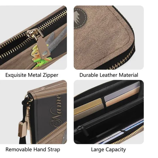 Tinkerbell Cartoon Women Leather Handbag