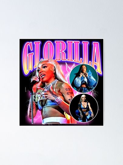 Retro Style Glorilla  Poster