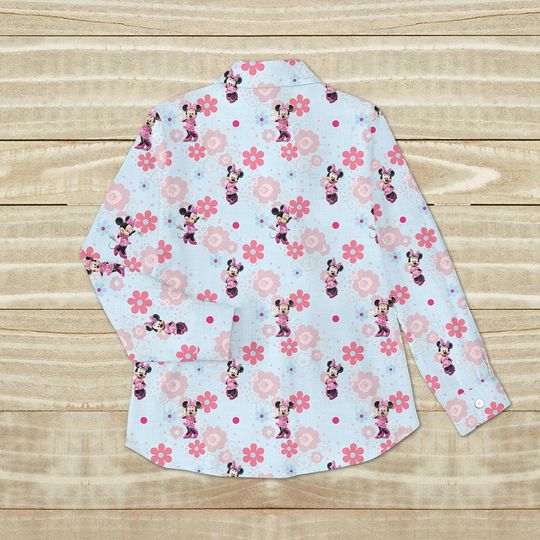 Disney Minnie Mouse Floral Women's Blouse, Mother's Day Gift