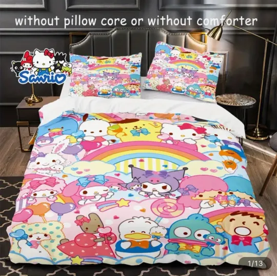 Hello Kitty And Friends Bedding Set