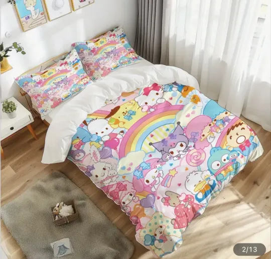 Hello Kitty And Friends Bedding Set