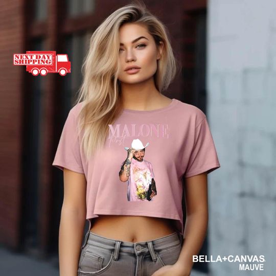 Vintage Post Malone Crop Tee