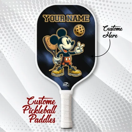 Personalized Mickey Pickleball Paddle, Disney Pickleball, Pickleball Gift for