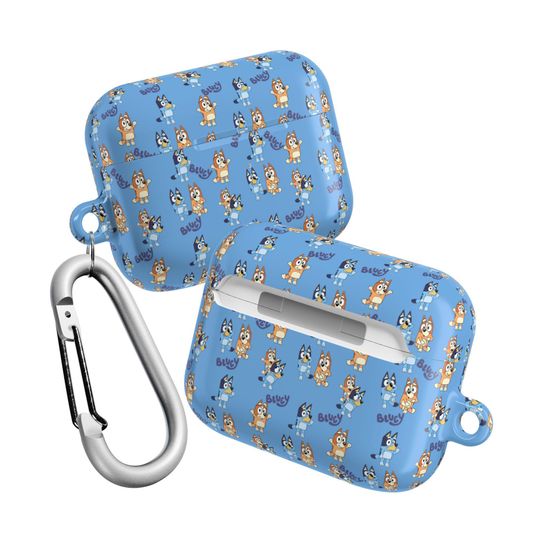 BlueyDad and Bingo Blue AOP Airpods Case Cover