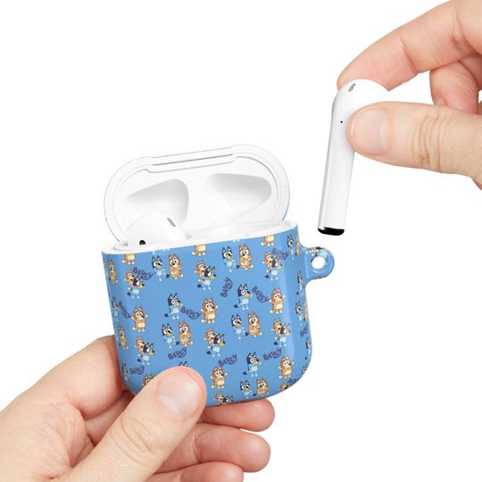 BlueyDad and Bingo Blue AOP Airpods Case Cover