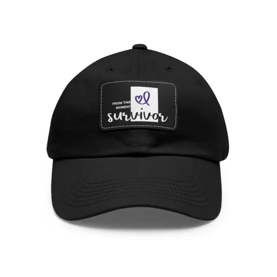 Dad Hat with Leather Patch