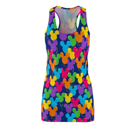 Mickey Ears Balloons - Women's Racerback Dress