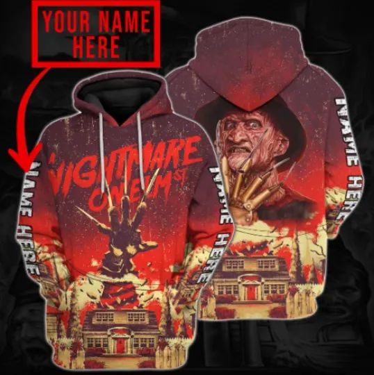 Personalized Freddy Krueger 3D HOODIE All Over Print Mother Day Gift Best Price
