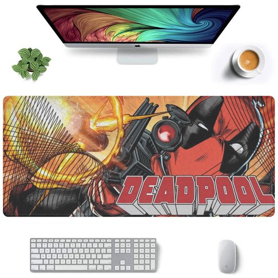 Deadpool Desk Mat Suitable for Gamers, Content Creators, and Others