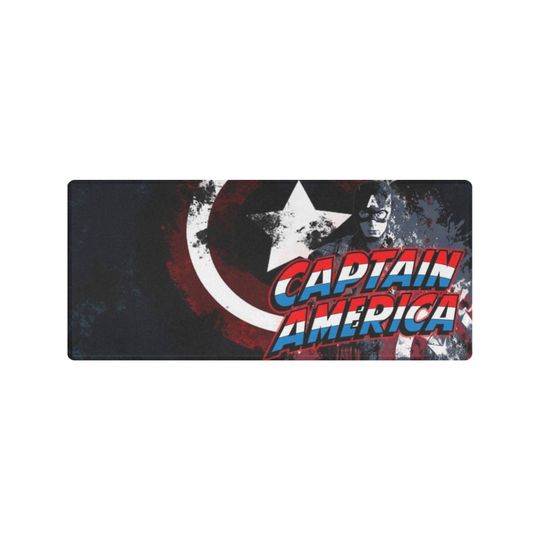 Captain America Desk Mat Suitable for Gamers, Content Creators, and Others