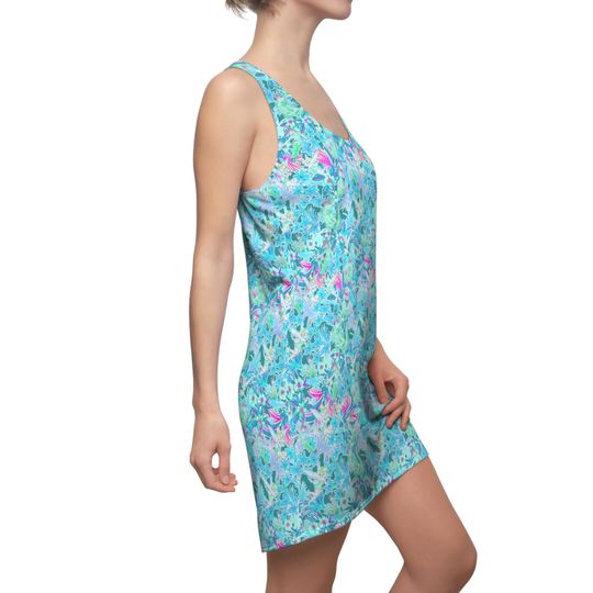 Bright Floral Flight - Peter Pan - Women's Racerback Dress