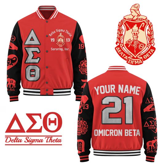 Delta Sigma Theta Baseball Jacket