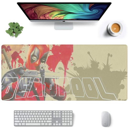 Deadpool Desk Mat Suitable for Gamers, Content Creators, and Others