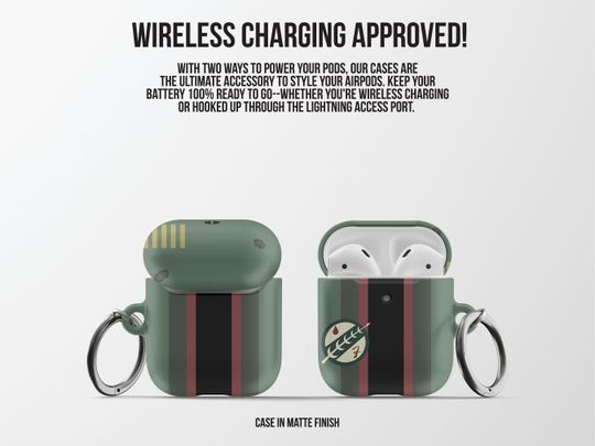 Boba Fett Stripes AirPods Case