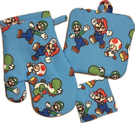 Super Mario Oven mitt and Pot-Holder