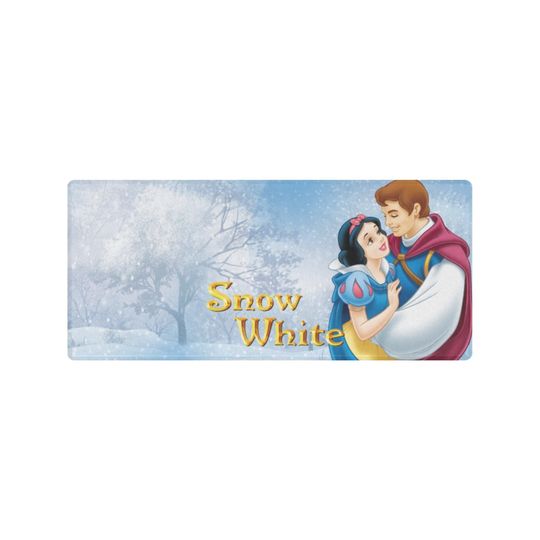 Snow White Desk Mat Suitable for Gamers, Content Creators, and Others