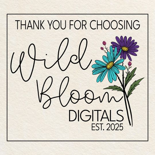 Pastel Spring Wildflowers Oven Mitt and Pot Holder Sublimation Design