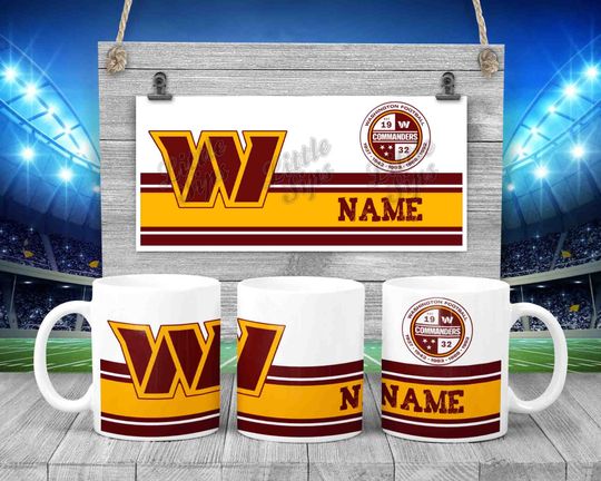 Washington Commanders - football Themed Personalised Mug