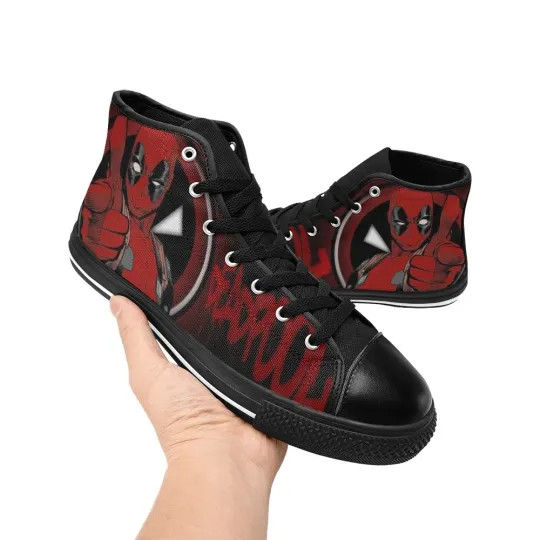 Deadpool High Top Sneakers