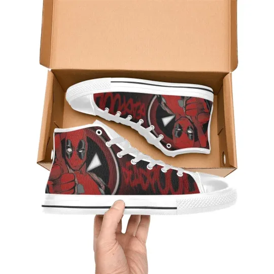 Deadpool High Top Sneakers