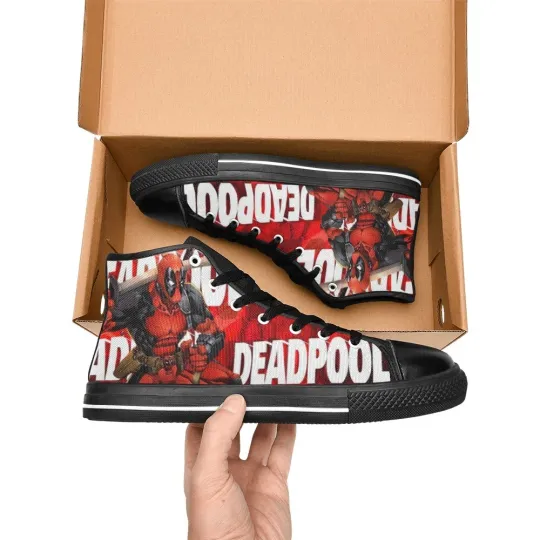 Deadpool High Top Sneakers