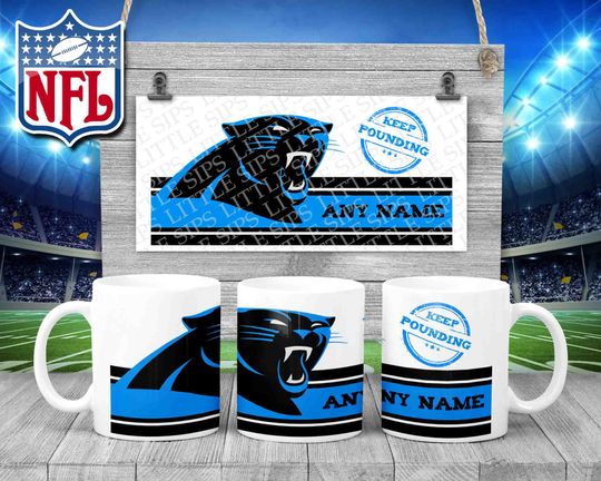 Carolina Panthers - football Themed Personalised Mug