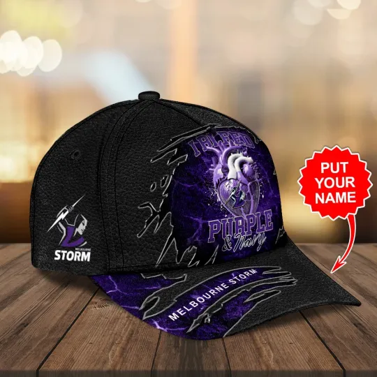 Melbourne Storm Fan Cap – Custom Rugby Style