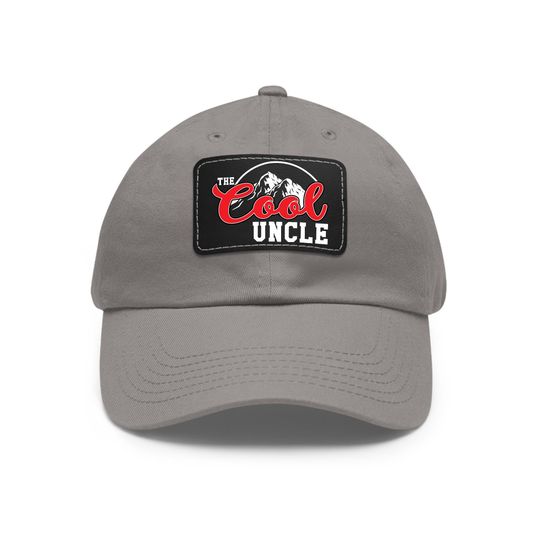 Fathers Day Uncle Gift, The Cool Uncle Hat, Uncle with Leather Patch, Uncle Hat, Best Uncle Gift, Cool Uncle Hat, Funny Uncle Gift Cap