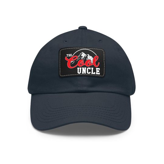 Fathers Day Uncle Gift, The Cool Uncle Hat, Uncle with Leather Patch, Uncle Hat, Best Uncle Gift, Cool Uncle Hat, Funny Uncle Gift Cap