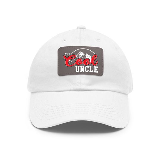 Fathers Day Uncle Gift, The Cool Uncle Hat, Uncle with Leather Patch, Uncle Hat, Best Uncle Gift, Cool Uncle Hat, Funny Uncle Gift Cap